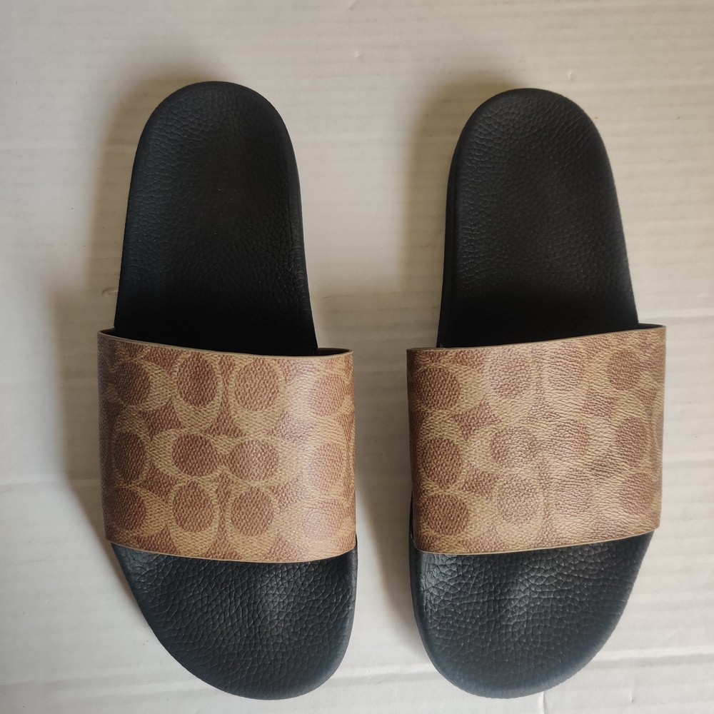 Coach Black and Brown Sandals